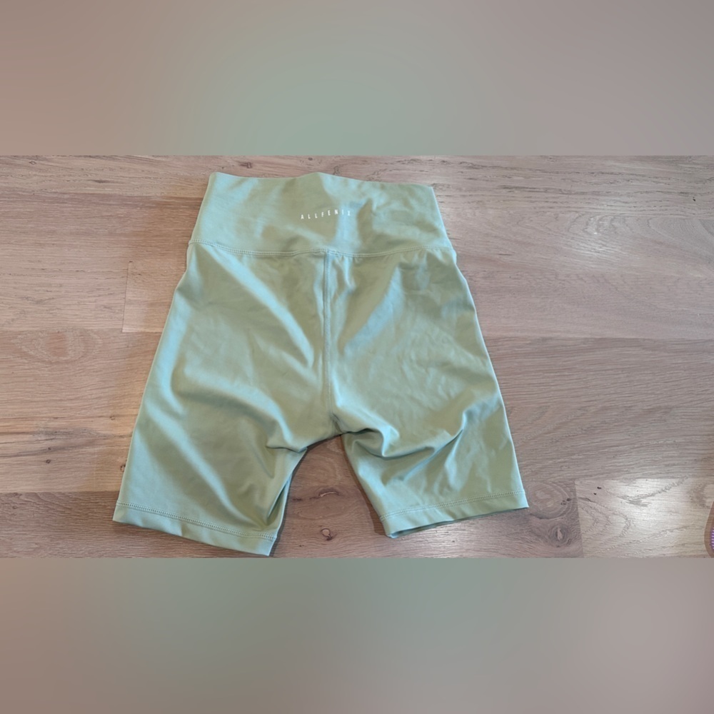 All Fenix green ribbed biker shorts size small